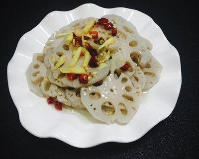 炝莲菜条的做法，炝炒莲菜图片（炝藕片）