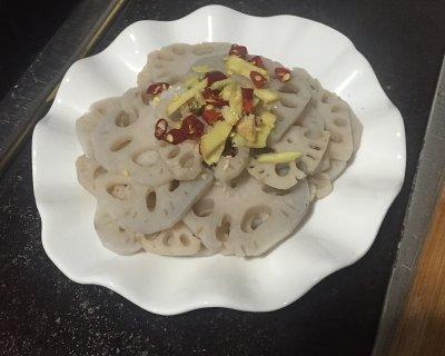 炝莲菜条的做法，炝炒莲菜图片（炝藕片）