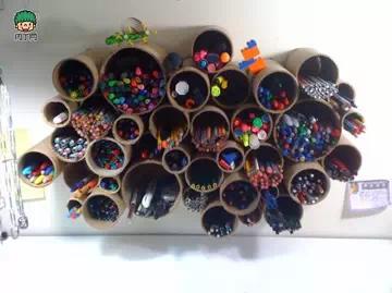 怎么做手工笔盒，手工做笔盒简单（用纸盒和卫生纸纸筒改造——多功能笔筒收纳盒、文具盒）