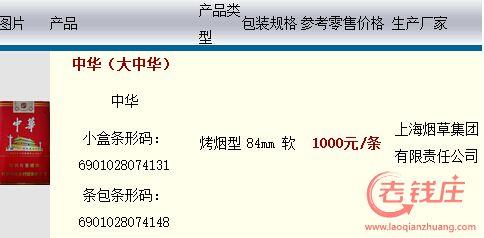 所有烟的价格表，常见香烟价格表（2016下半年最新大中华价格表图一览表）