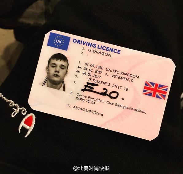 GD  权志龙头像啊～微信，GD  权志龙头像啊～（权志龙的驾驶证上居然是个英国男孩的头像）