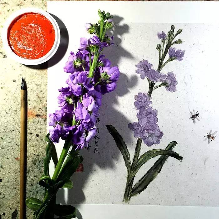 怎样画中国画樱花好看，怎样画中国画樱花好看又漂亮（怎样从零开始，画幅写意的国画）