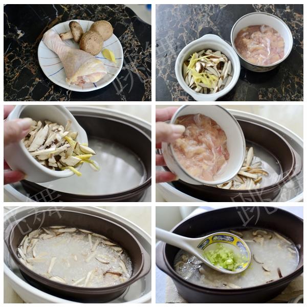 炖盅怎么熬粥油，炖盅炖汤很多油怎么办（#吃炖好的#鸡丝香菇粥-老少皆宜）