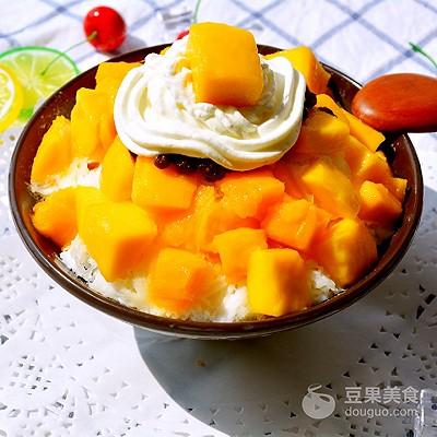 芒果刨冰做法，福佳芒果啤酒（芒果雪冰<沙冰>）