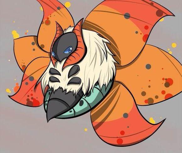 火系的组合精灵,火神虫的小精原型比较复杂,但外观基本上是灵虫基于蛾