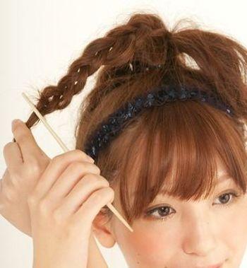 花苞头的扎法图解，图文解析韩式齐刘海可爱花苞头扎法教程（给你带去清新迷人的气息）