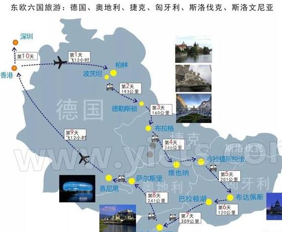 欧洲旅游景点地图高清，12条热门欧洲旅游路线图