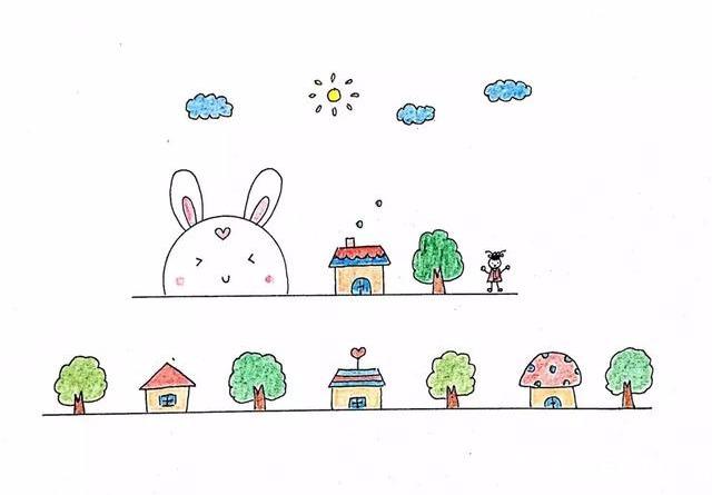 画一个可爱的小兔子，怎样画出一个可爱的小兔子（竟然用硬币就能画出来）