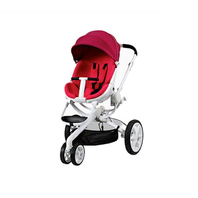 quinny婴儿推车折叠，这是给宝宝的第一辆座驾