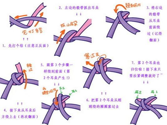 蝴蝶结怎么系，蝴蝶结怎么系视频慢动作鞋带（腰带蝴蝶结的系法图解）