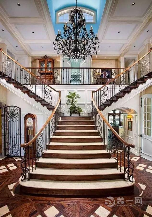 别墅楼梯设计，别墅楼梯设计图与尺寸详图（24款楼梯装修设计效果图）
