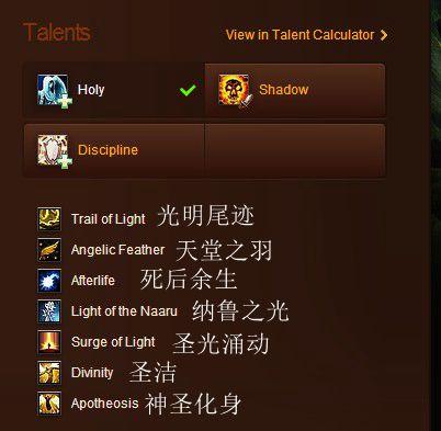 魔兽世界神牧堆什么属性，神牧属性优先级（团队副本欧美服神牧主流天赋属性及附魔选择）