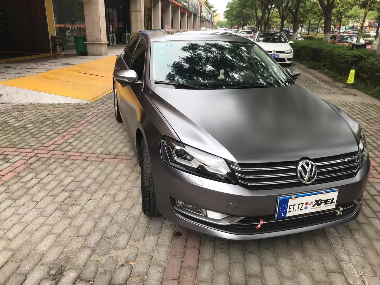 帕萨特改色案例分享:电光钨钢无敌质感,喜欢的来砸单了_懂车帝
