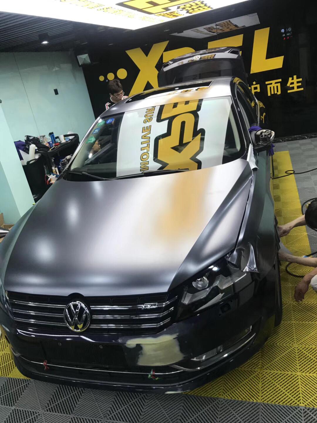 帕萨特改色案例分享:电光钨钢无敌质感,喜欢的来砸单了_懂车帝