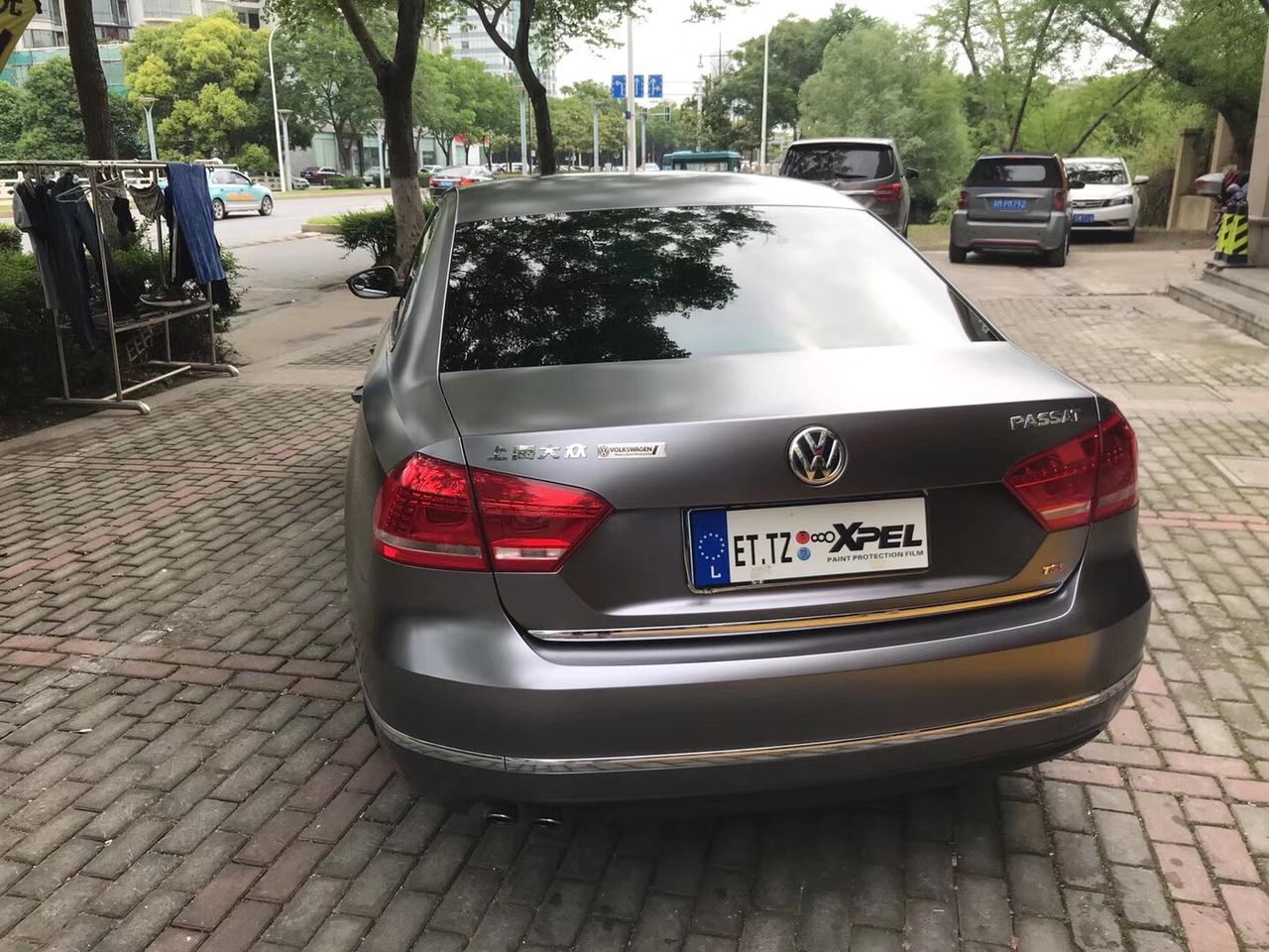 帕萨特改色案例分享:电光钨钢无敌质感,喜欢的来砸单了_懂车帝