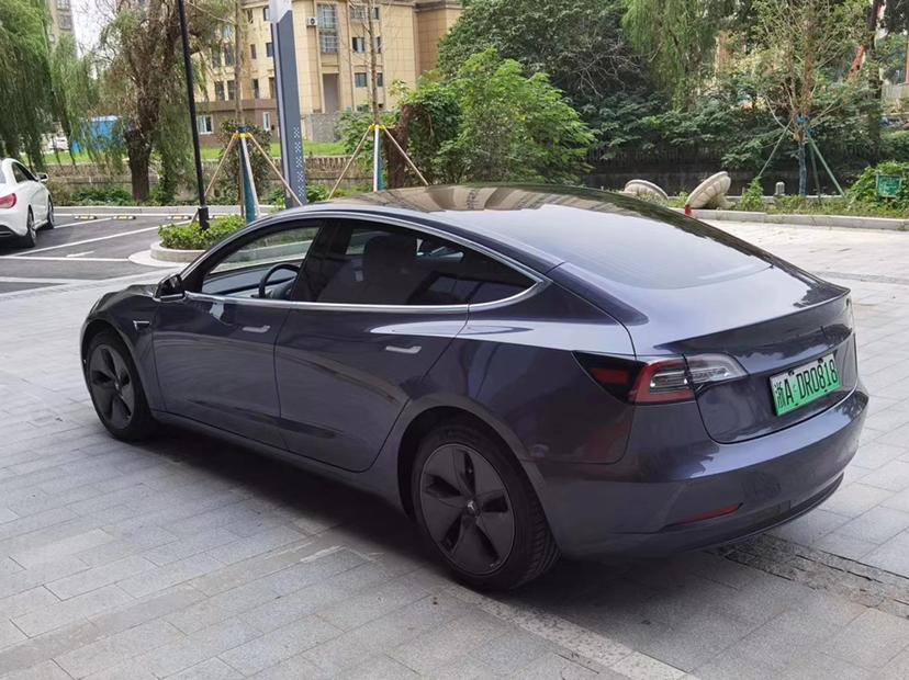 20年特斯拉model3冷光银