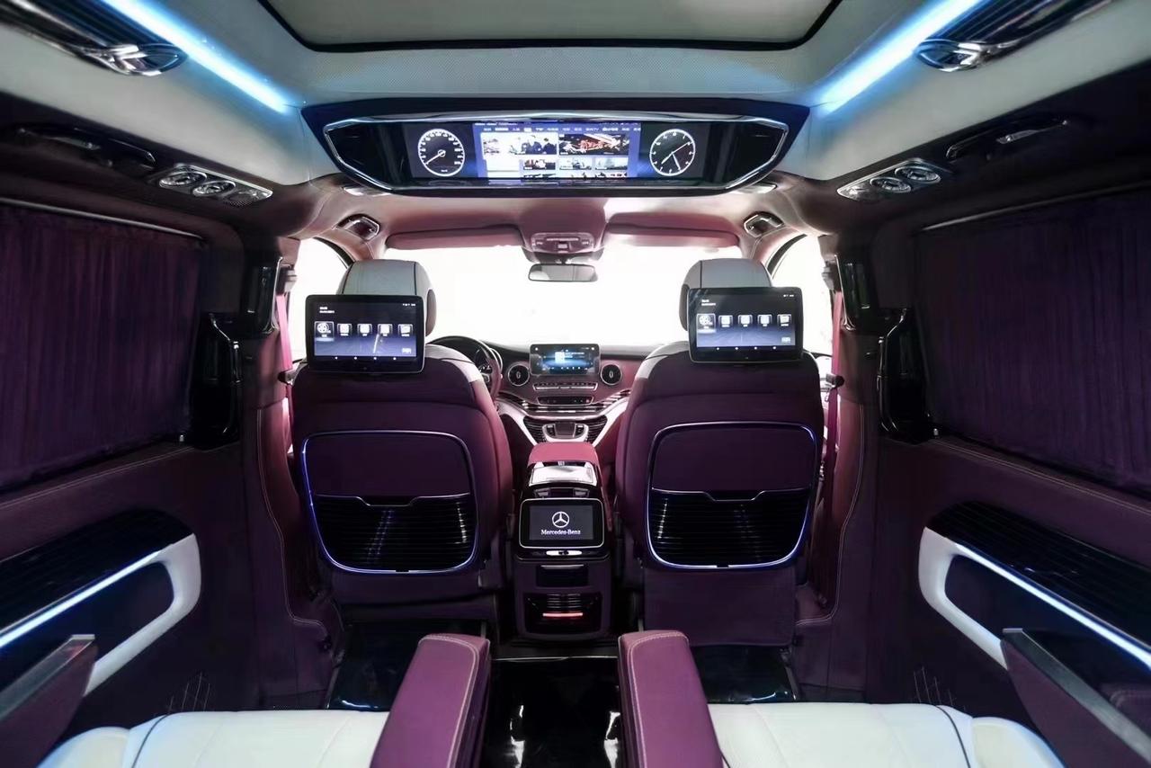 奔驰v260商务车内饰简单升级改装