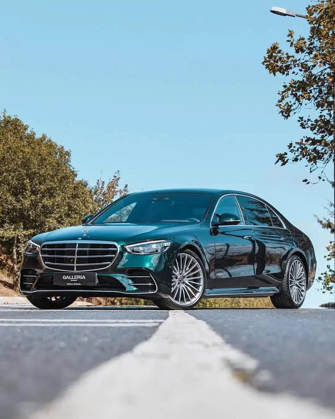 祖母绿奔驰s500l