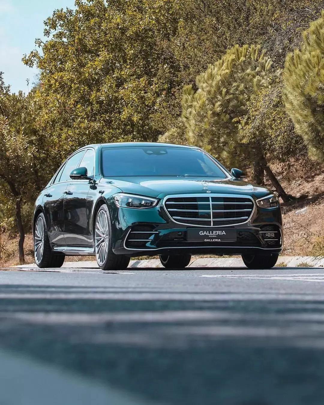 祖母绿奔驰s500l