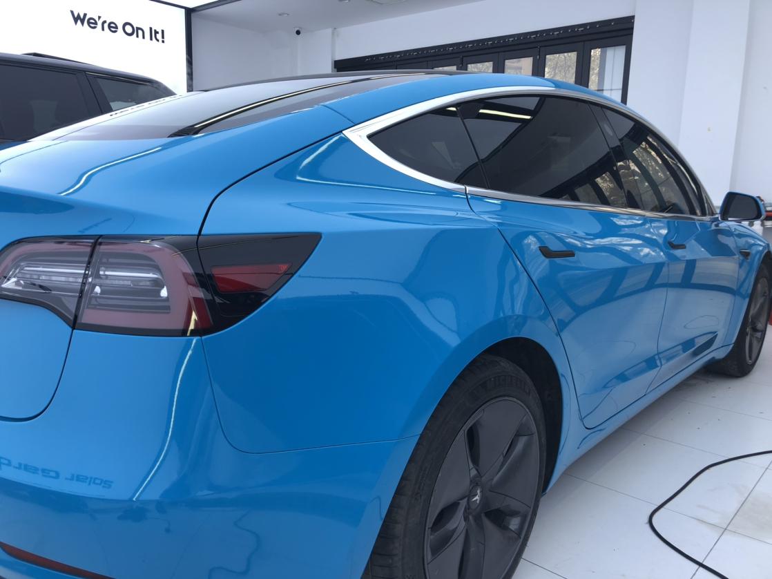 特斯拉model3迈阿密蓝