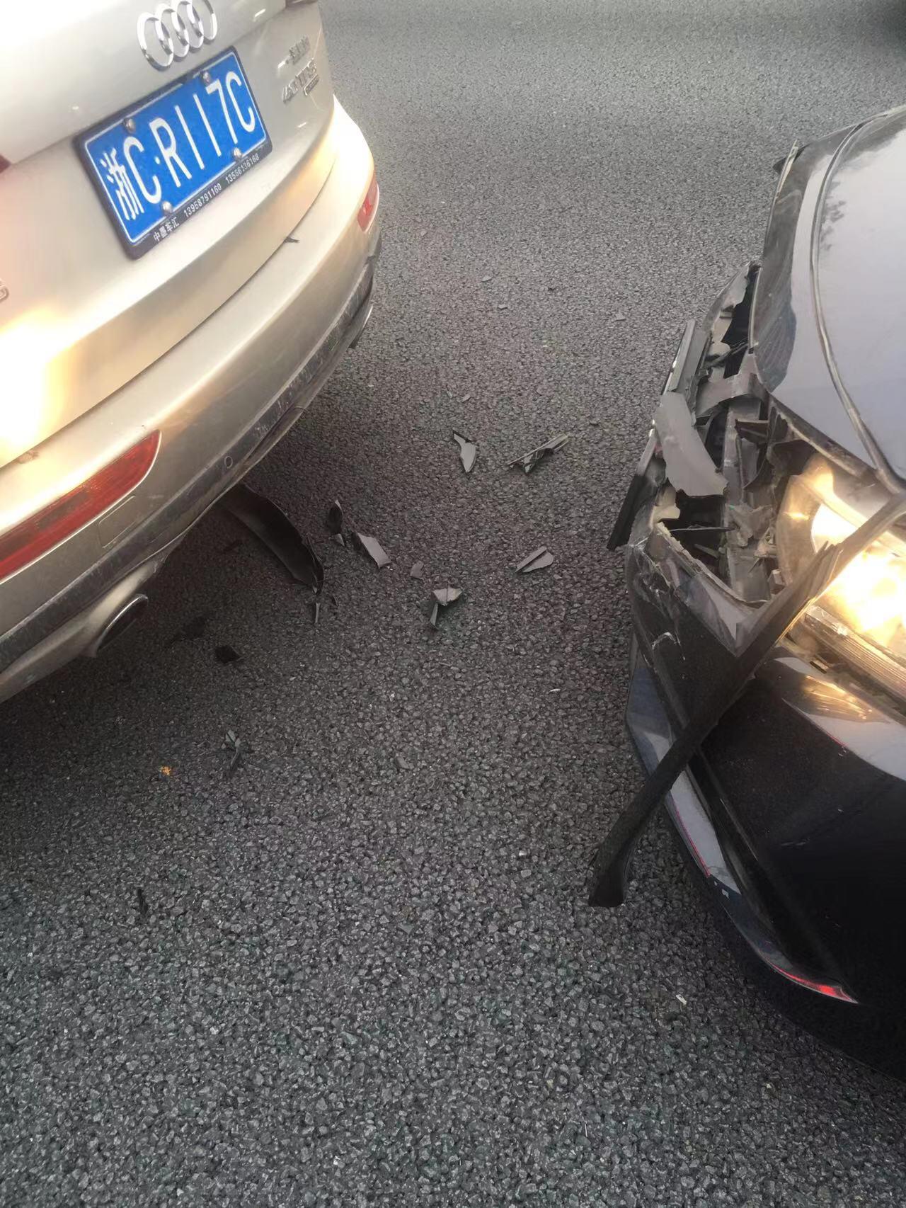 追尾_奥迪q5车友圈_笑哈二哥_懂车帝