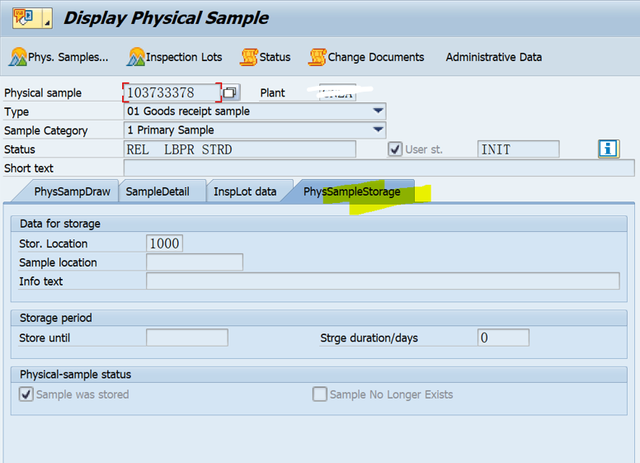 SAP QM 不常用功能點之 Physical-Sample Record