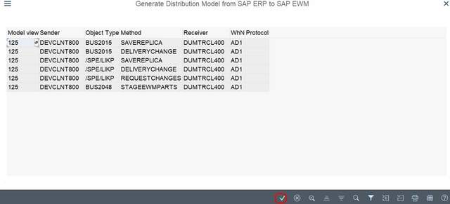 Generate Distribution Model from SAP ERP to SAP EWM in SAP S/4Hana