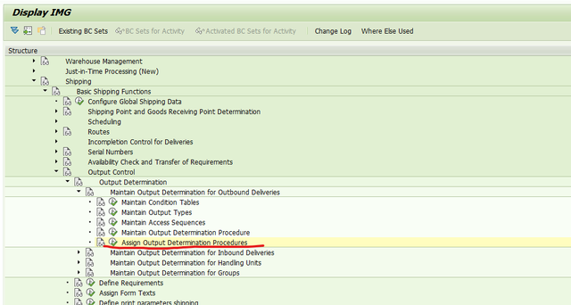 Output type SPED trigger inbound delivery after PGI for inter-company STO's outb