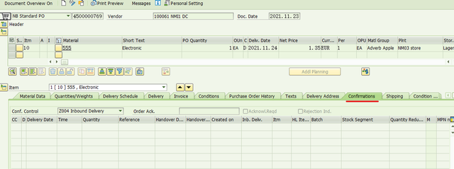 Output Type SPER Delete Inbound Delivery After We Reverse PGI for STO' outbound