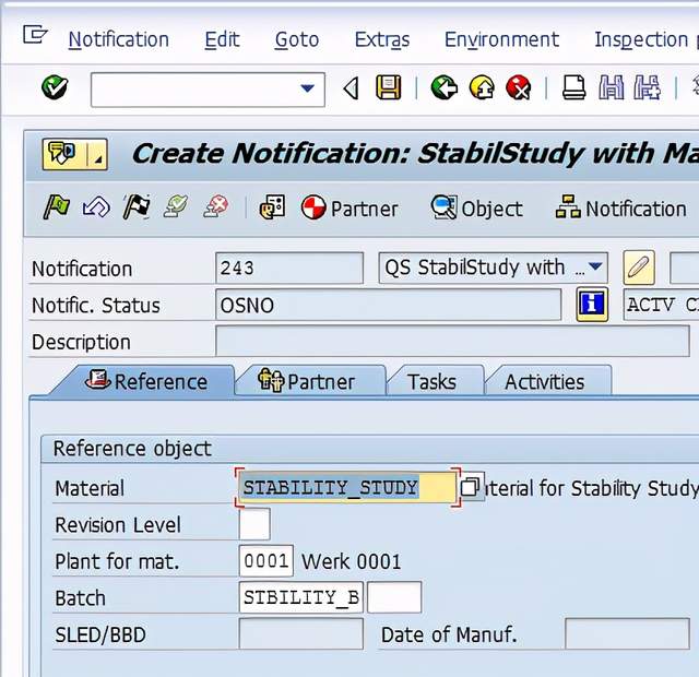 Stability Study with SAP Quality Management