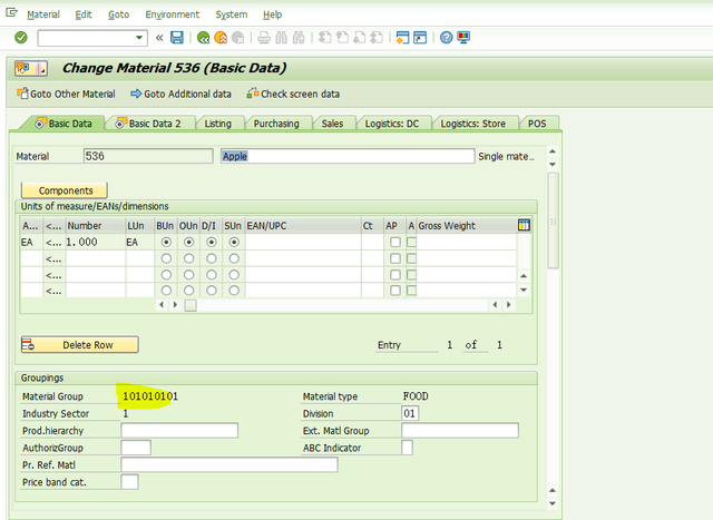 SAP Retail MM42不能修改物料的物料組