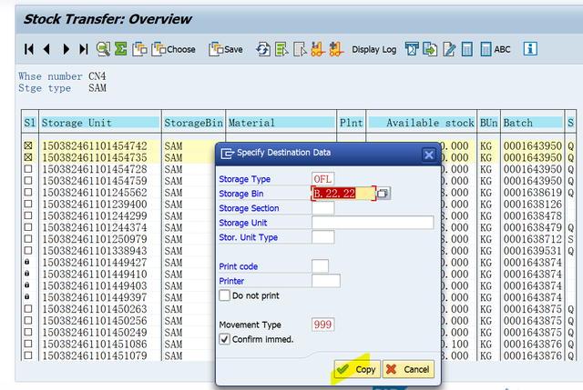 SAP WM LT10事務程式碼的一個坑？