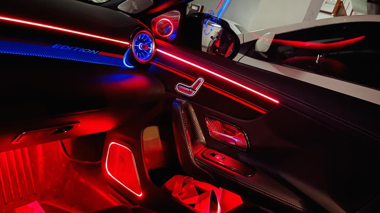 来看看我的a200氛围灯_奔驰a级车友圈_懂车帝