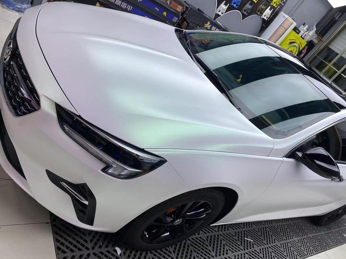 改色膜曙光白这颜色真的绝了