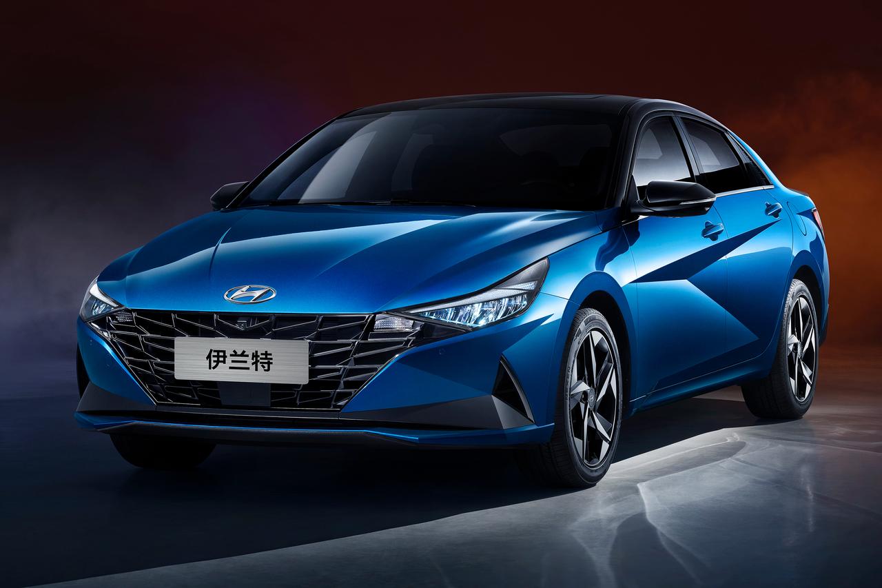 韩系轿车加速升级!现代第七代伊兰特官图发布:将北京车展首发亮