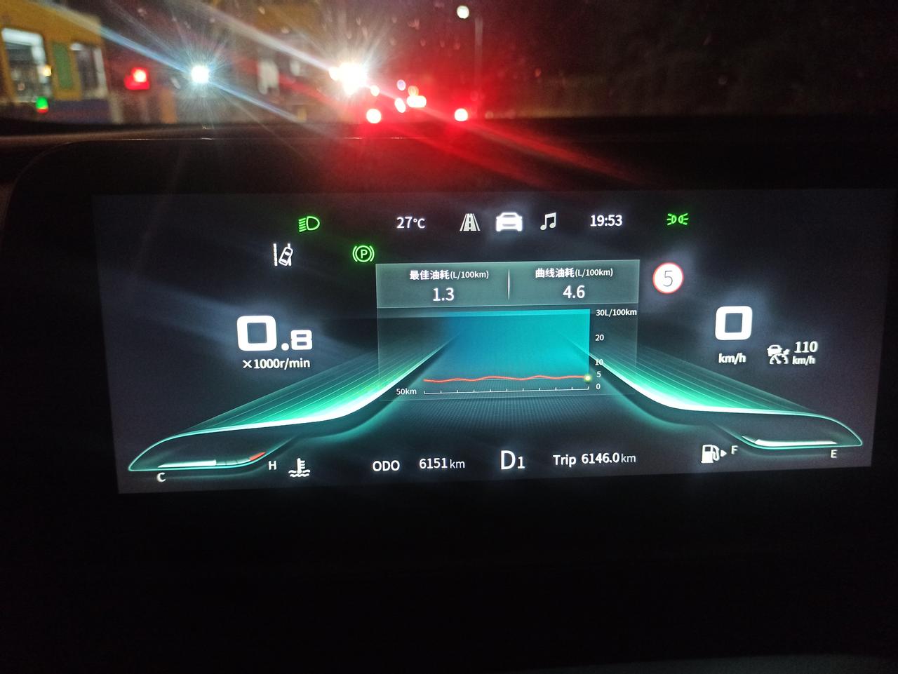 东风风行t5evo我来晒晒油耗极限