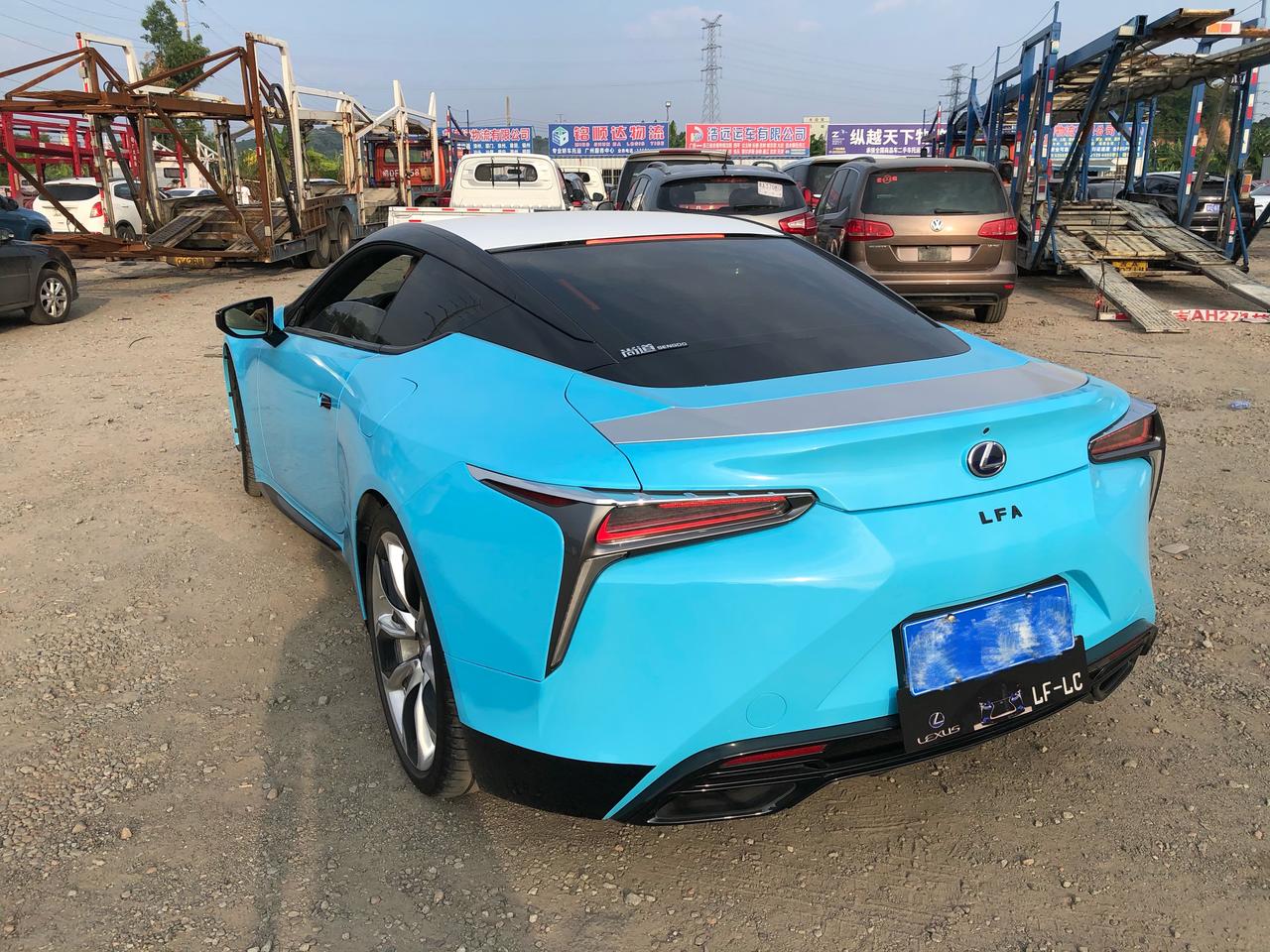 雷克萨斯的油电混合跑车你见过吗?今天接到一辆雷克萨斯的lc跑