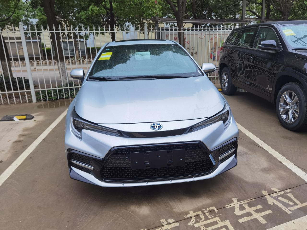 雷凌运动版的外观确实漂亮,鹰眼立体led灯大灯,水晶银_懂车帝