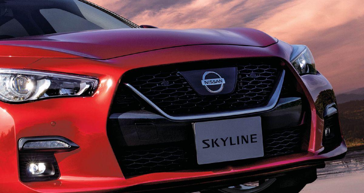 日產skyline官圖發佈近日,日產發佈了日產skyline