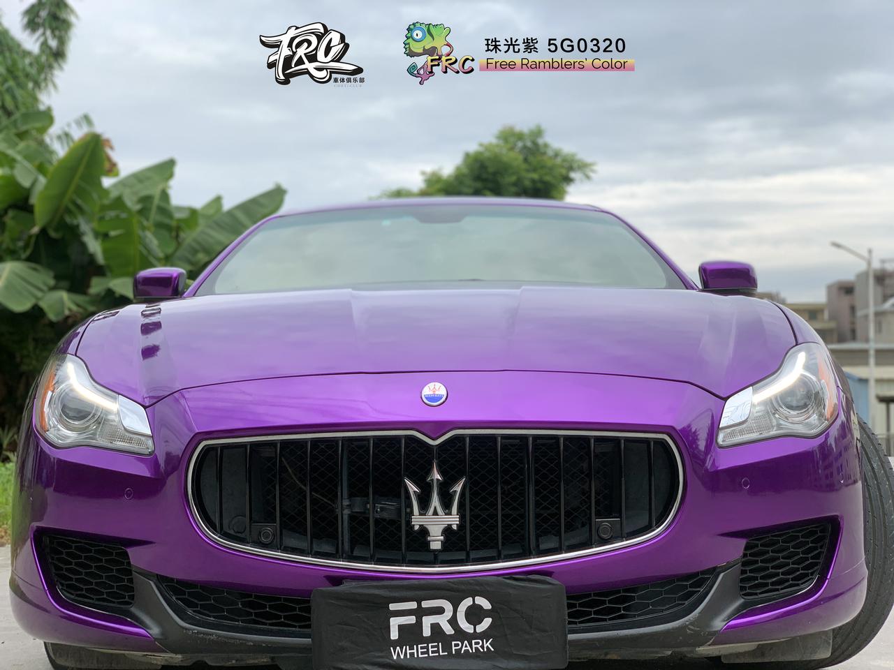紫为你浪漫玛莎拉蒂换色惊艳路人眼球