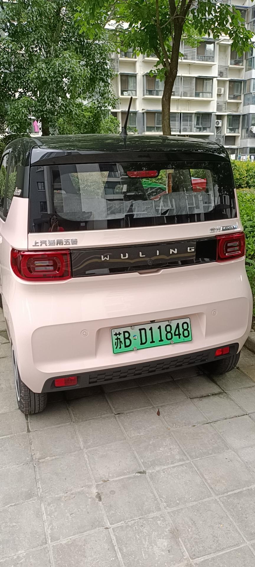 喜提白桃粉马卡龙 美美哒_五菱宏光miniev车友圈_懂车帝