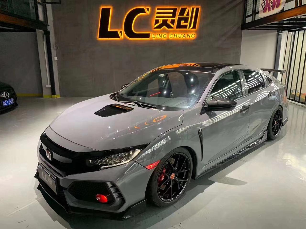 今日分享思域改色膜(水晶纳多灰_思域车友圈_懂车帝