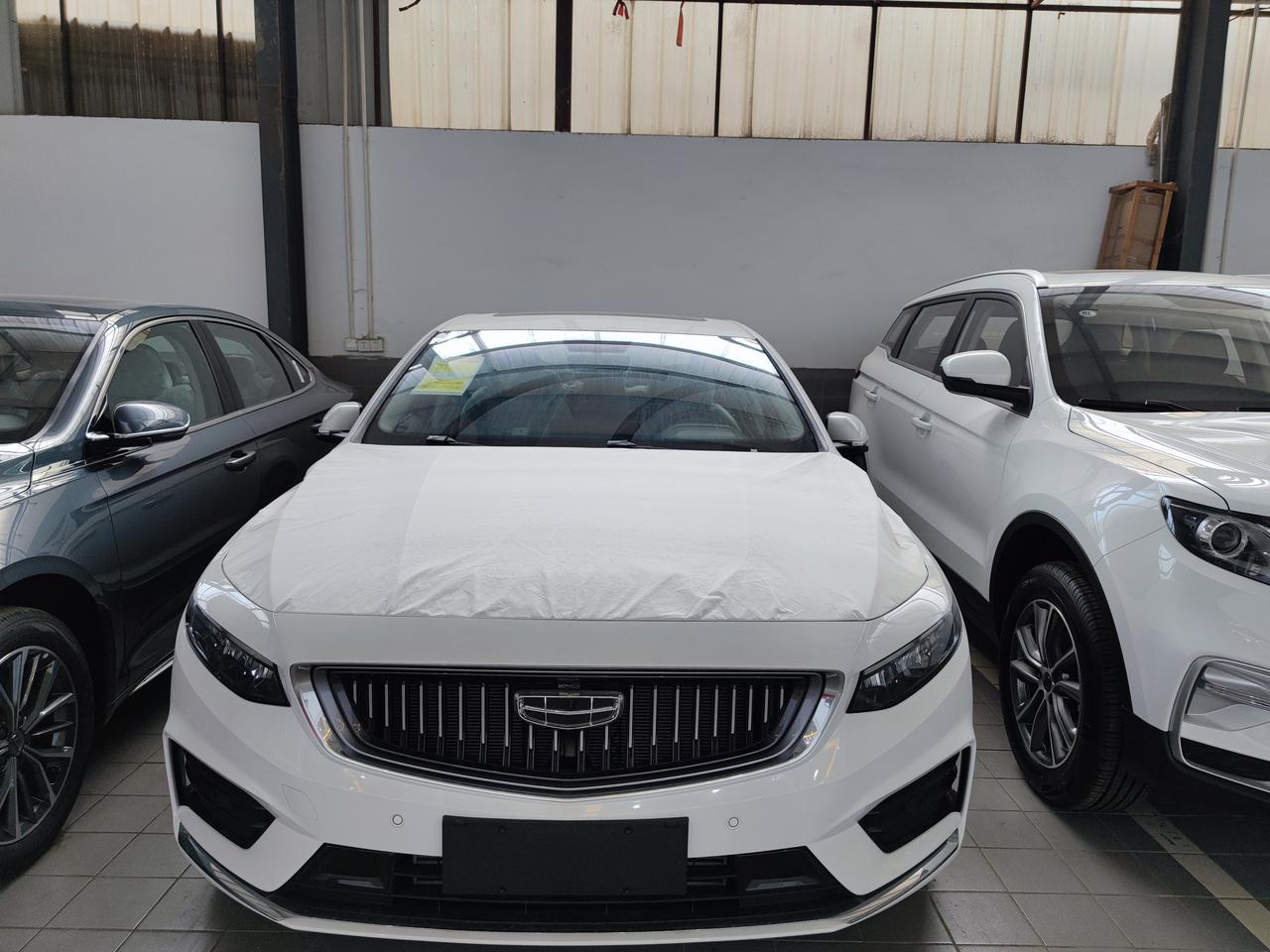 验车啦终于看到自己定的那台白色的星瑞