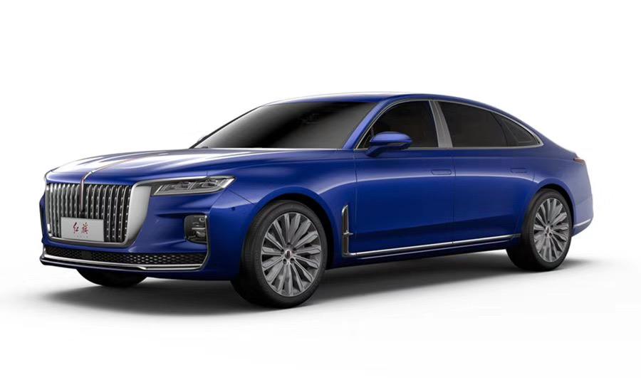 来一组红旗h9双色单色车图骚蓝色