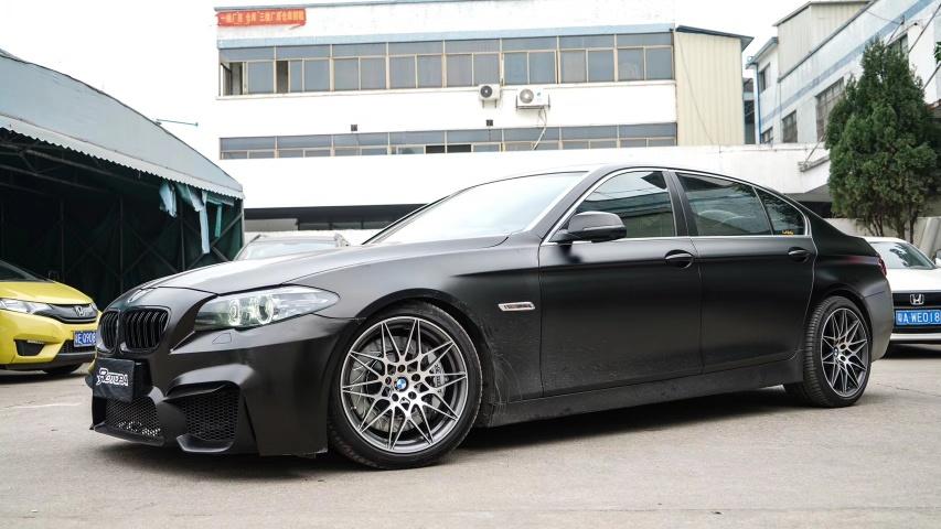 宝马3系换装gts款鸟巢19寸锻造轮毂宝马原厂为数不多的比