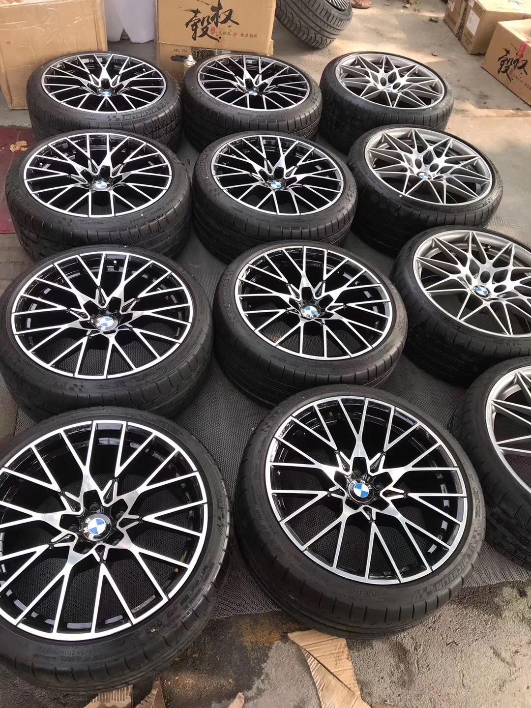 宝马m2c 原厂锻造 19寸正品98新拆现货3套,两套带胎