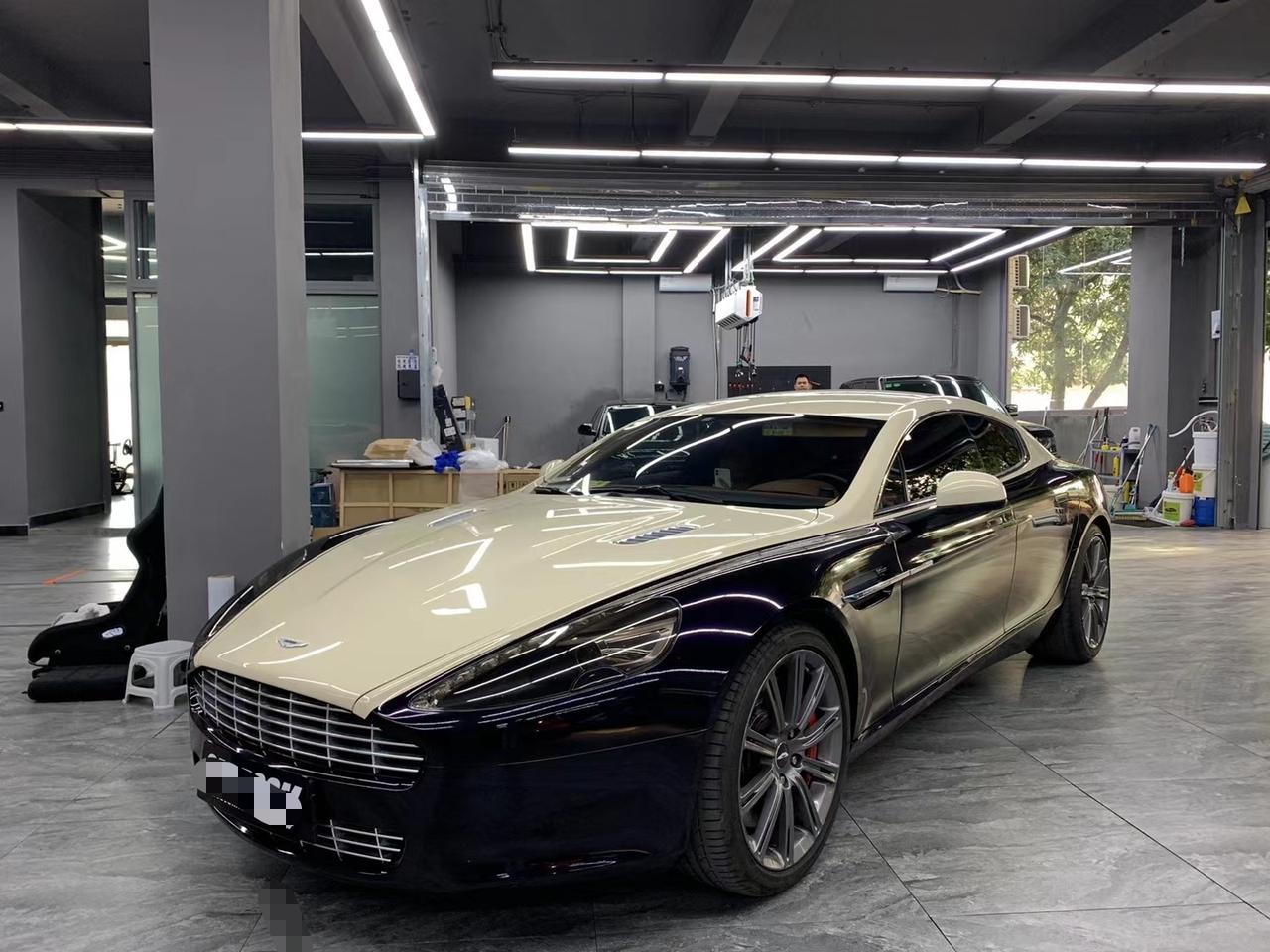 阿斯顿马丁rapide双拼改色 象牙白/暗夜紫〔色〕[色