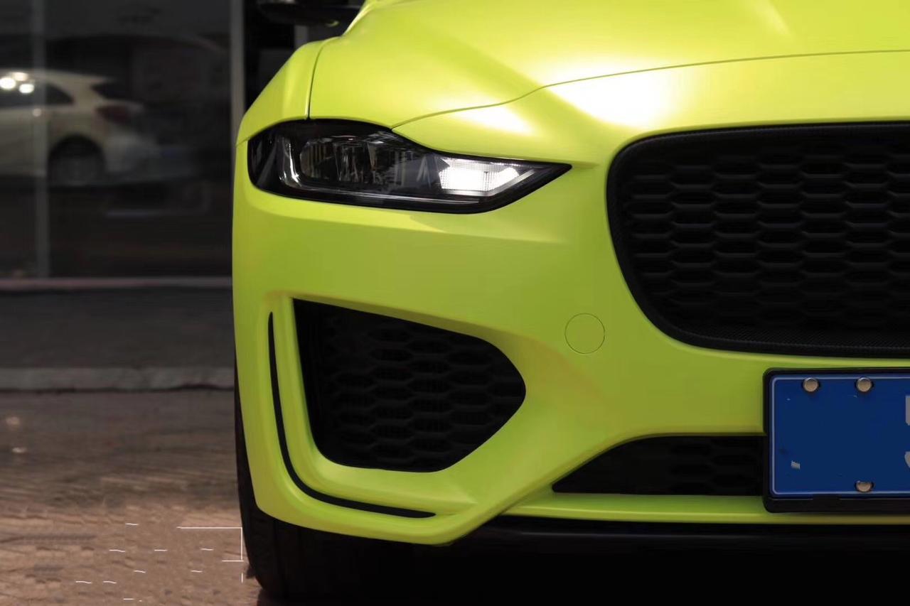 电光嫩芽绿颜色的捷豹靓丽出场_捷豹xel车友圈_懂车帝