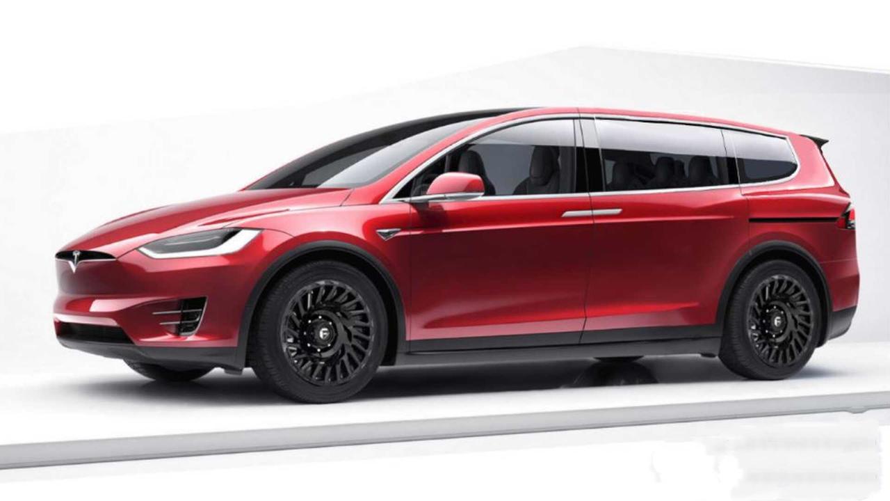 近日,国外绘制了一组特斯拉mpv车型的渲染图,可以看出此车的