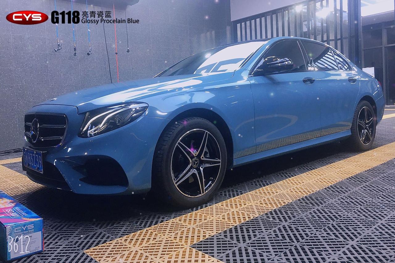 全国仅8台 青瓷蓝色amg gtr,火爆全球的颜色!车衣裳c